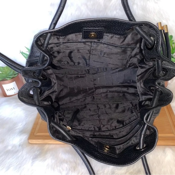 Michael Kors Dalia  Leather Shoulder Tote Large Black Handbag Retail $384 - Picture 10 of 15